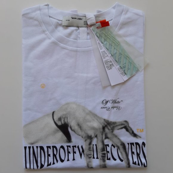 OFF WHITE UNDERCOVER HAND DART WHITE BASIC TEE - Picture 2 of 8